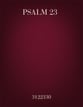 Psalm 23 SSAA choral sheet music cover